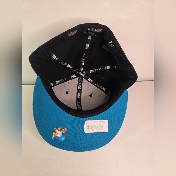 Lot Of 2 VGUC New Era NFL Carolina Panthers 59Fifty Fitted Hats Size 7 1/2 - Picture 7 of 14